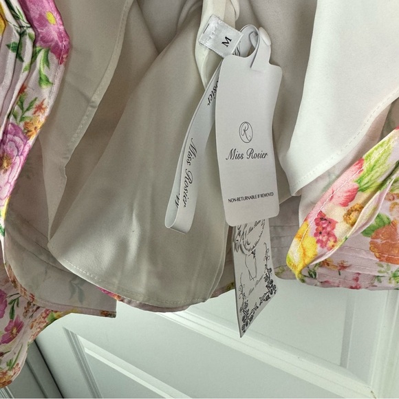 Miss Rosier KARA FLORAL-PRINT COTTON MINI DRESS - Picture 7 of 7